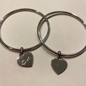 Michael Kors Silver Bangle Bracelet Set